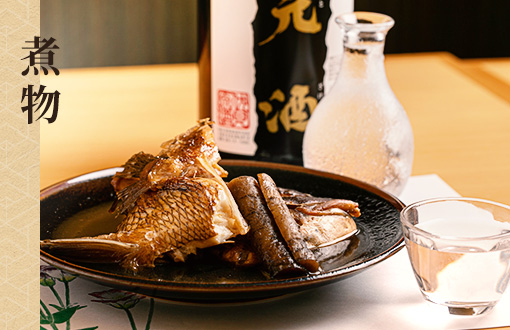 焼き魚と日本酒